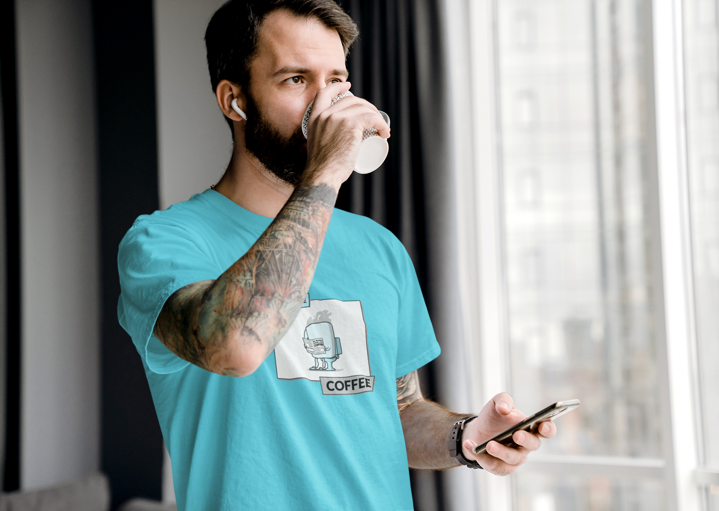 Le t-shirt à manches courtes Routine Coffee